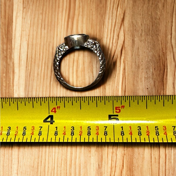 Blue Topaz Solid Sterling Silver Ring - Picture 7 of 13